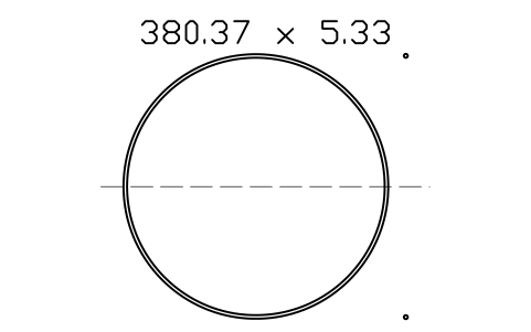 Vorschau des Symbols O-ring 380.37 x 5.33, Block ORG_384