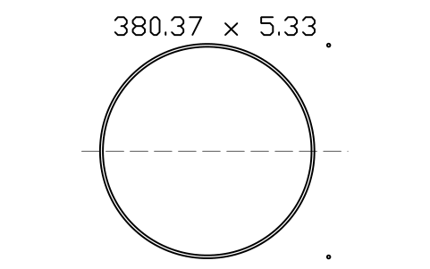 Vorschau des Symbols O-Ring 380.37 x 5.33, Block ORG_384