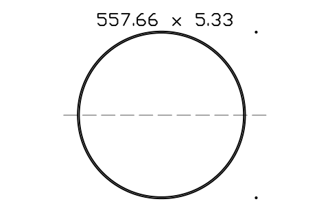 Vorschau des Symbols O-ring 557.66 x 5.33, Block ORG_391