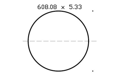 Vorschau des Symbols O-ring 608.08 x 5.33, Block ORG_393