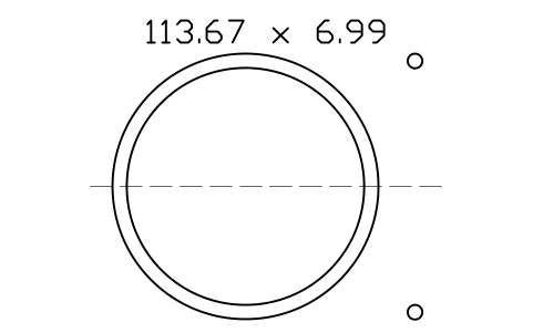 Vorschau des Symbols O-ring 113.67 x 6.99, Block ORG_425