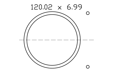 Vorschau des Symbols O-ring 120.02 x 6.99, Block ORG_427