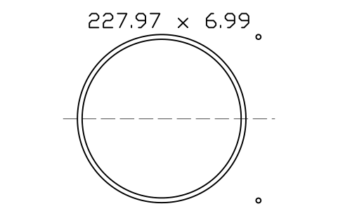 Vorschau des Symbols O-ring 227.97 x 6.99, Block ORG_447