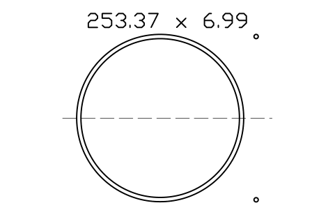 Vorschau des Symbols O-ring 253.37 x 6.99, Block ORG_449