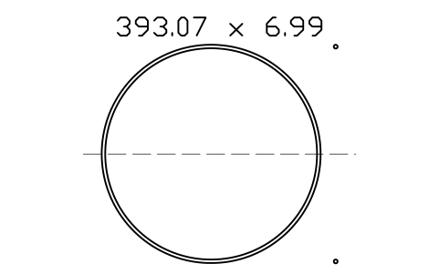 Vorschau des Symbols O-ring 393.07 x 6.99, Block ORG_460