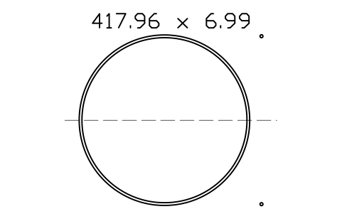 Vorschau des Symbols O-ring 417.96 x 6.99, Block ORG_462