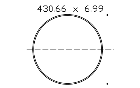 Vorschau des Symbols O-ring 430.66 x 6.99, Block ORG_463