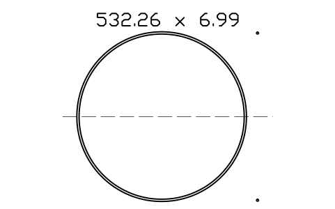 Vorschau des Symbols O-ring 532.26 x 6.99, Block ORG_470