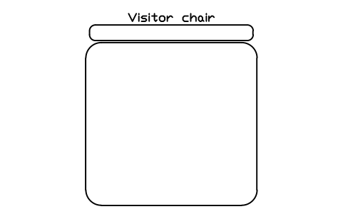 Anteprima del simbolo Visitor chair, blocco OFL_CHAIR_VISITOR