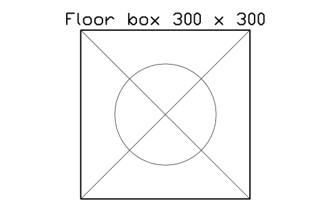Anteprima del simbolo Floor box 300 x 300, blocco OFL_FLOOR_BOX