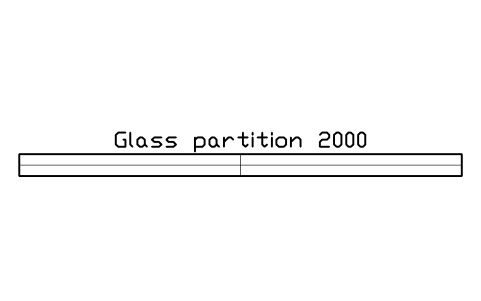 Anteprima del simbolo Glass partition 2000, blocco OFL_GLASS_2000