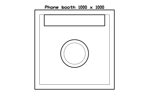 Anteprima del simbolo Phone booth 1000 x 1000, blocco OFL_PHONE_BOOTH