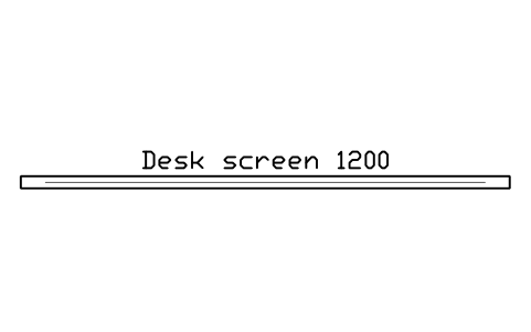 Anteprima del simbolo Desk screen 1200, blocco OFL_SCREEN_1200