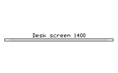 Anteprima del simbolo Desk screen 1400, blocco OFL_SCREEN_1400