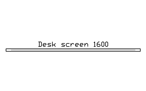 Anteprima del simbolo Desk screen 1600, blocco OFL_SCREEN_1600