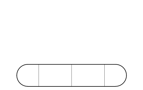Vorschau des Symbols Pressure bullet, 4 x 20 m, Block OGM_BULLET