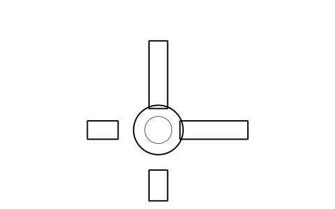 Vorschau des Symbols Frac tree, plan, Block OGM_FRAC_TREE