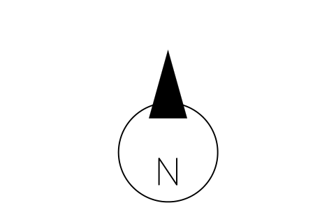 Vorschau des Symbols North arrow, Block OGM_MK_NORTH