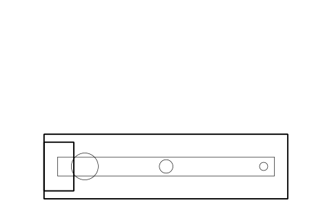 Vorschau des Symbols Beam pumping unit, plan, Block OGM_PUMPJACK