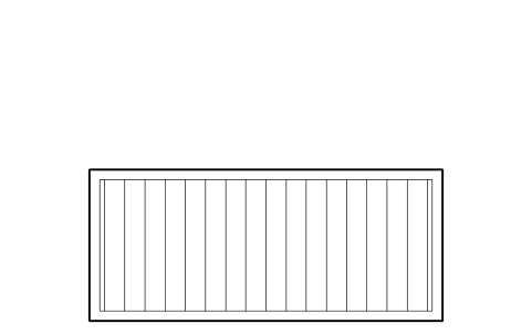 Vorschau des Symbols Vibrating screen, 3 x 7 m, Block OGM_SCREEN