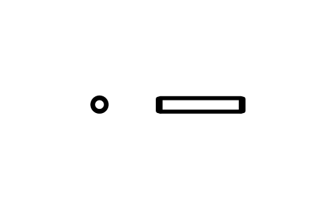 Preview of the Parallel pin ISO 2338 0.8 m6 x 5 symbol, block PIN_0_8X5
