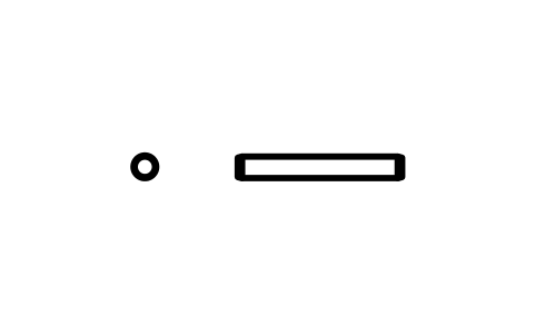 Preview of the Parallel pin ISO 2338 0.8 m6 x 6 symbol, block PIN_0_8X6