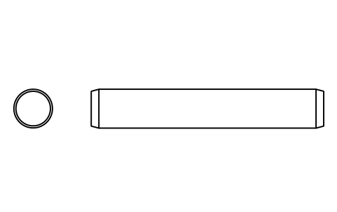 Preview of the Parallel pin ISO 2338 10 m6 x 60 symbol, block PIN_10X60