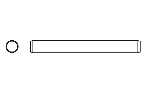 Preview of the Parallel pin ISO 2338 10 m6 x 90 symbol, block PIN_10X90