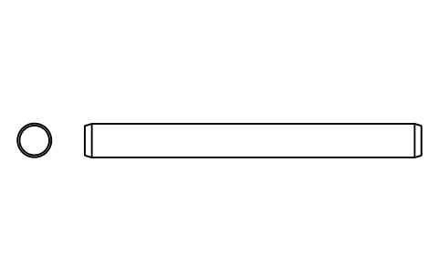 Preview of the Parallel pin ISO 2338 12 m6 x 120 symbol, block PIN_12X120