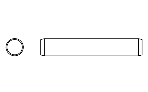 Preview of the Parallel pin ISO 2338 12 m6 x 70 symbol, block PIN_12X70