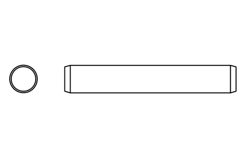 Preview of the Parallel pin ISO 2338 12 m6 x 75 symbol, block PIN_12X75
