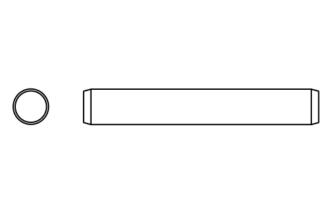 Preview of the Parallel pin ISO 2338 12 m6 x 80 symbol, block PIN_12X80