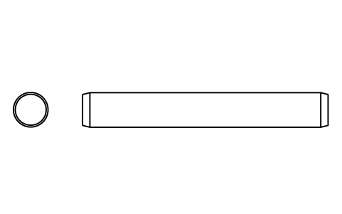 Preview of the Parallel pin ISO 2338 12 m6 x 85 symbol, block PIN_12X85
