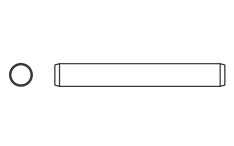 Preview of the Parallel pin ISO 2338 12 m6 x 90 symbol, block PIN_12X90