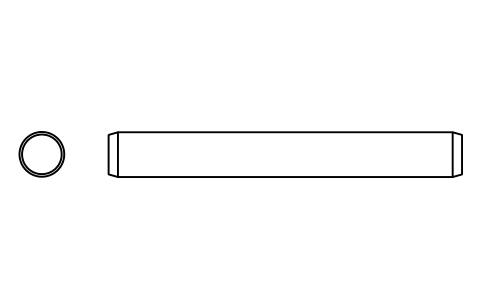 Preview of the Parallel pin ISO 2338 12 m6 x 95 symbol, block PIN_12X95