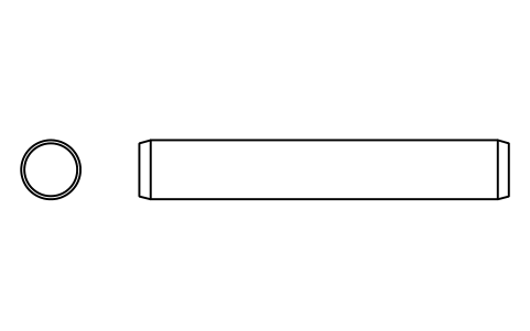Preview of the Parallel pin ISO 2338 16 m6 x 100 symbol, block PIN_16X100