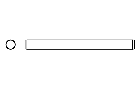 Preview of the Parallel pin ISO 2338 16 m6 x 180 symbol, block PIN_16X180