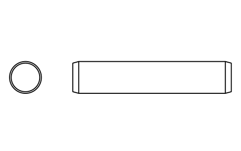 Preview of the Parallel pin ISO 2338 16 m6 x 80 symbol, block PIN_16X80