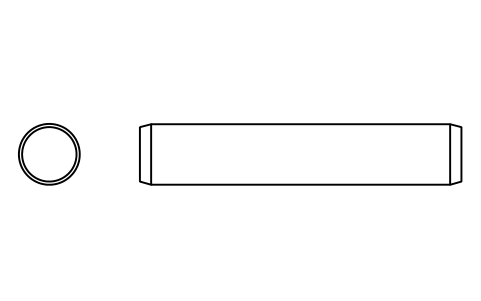 Preview of the Parallel pin ISO 2338 16 m6 x 85 symbol, block PIN_16X85