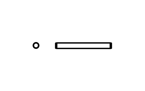 Preview of the Parallel pin ISO 2338 1 m6 x 10 symbol, block PIN_1X10