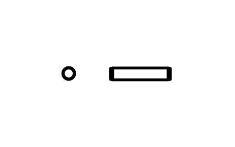 Preview of the Parallel pin ISO 2338 1 m6 x 5 symbol, block PIN_1X5