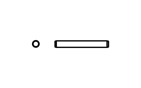 Preview of the Parallel pin ISO 2338 1.2 m6 x 10 symbol, block PIN_1_2X10