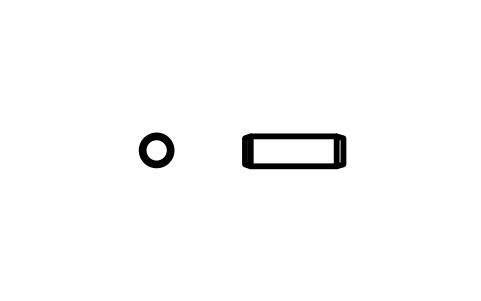 Preview of the Parallel pin ISO 2338 1.2 m6 x 4 symbol, block PIN_1_2X4