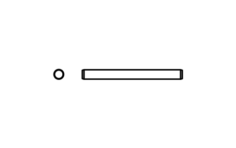 Preview of the Parallel pin ISO 2338 1.5 m6 x 16 symbol, block PIN_1_5X16