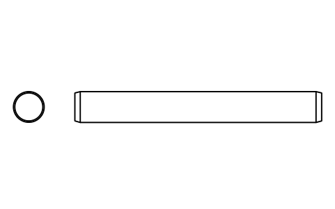 Preview of the Parallel pin ISO 2338 20 m6 x 160 symbol, block PIN_20X160