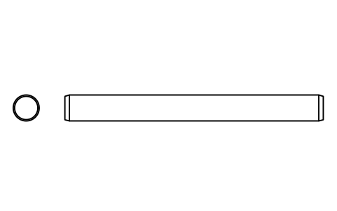 Preview of the Parallel pin ISO 2338 20 m6 x 200 symbol, block PIN_20X200
