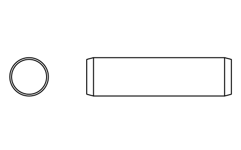 Preview of the Parallel pin ISO 2338 20 m6 x 75 symbol, block PIN_20X75