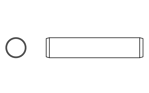 Preview of the Parallel pin ISO 2338 25 m6 x 120 symbol, block PIN_25X120