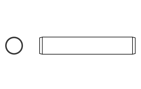 Preview of the Parallel pin ISO 2338 25 m6 x 140 symbol, block PIN_25X140