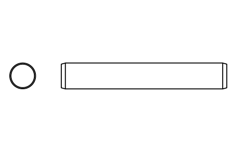 Preview of the Parallel pin ISO 2338 25 m6 x 160 symbol, block PIN_25X160
